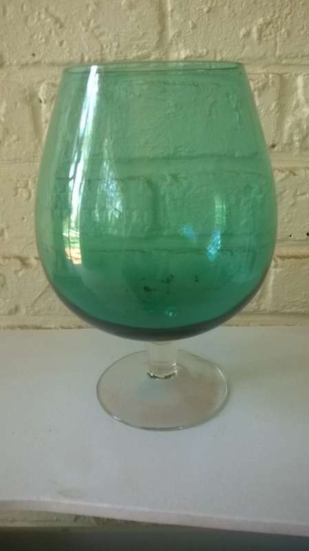 Large Vintage, Turquiose/Blue/Green as per picture, Studio Glass